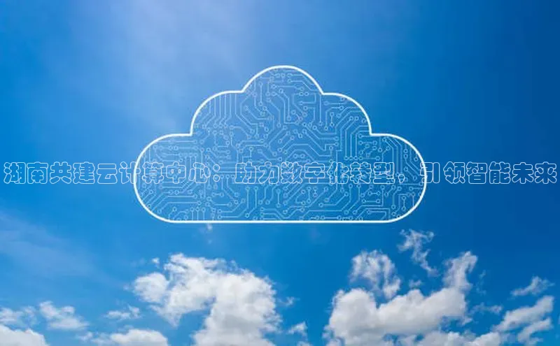金年会·会官方入口登录彩讯股份湖南共建云计算中心：助力数字化转型，引领智能未来