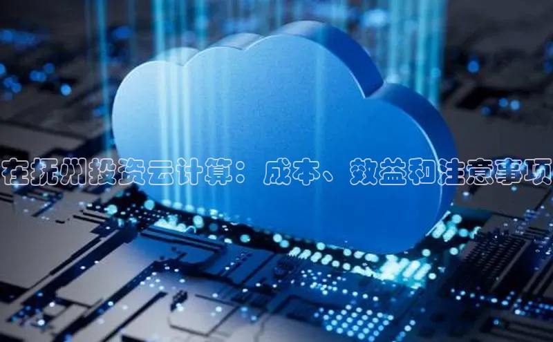 金年会·会官方入口登录彩讯股份在抚州投资云计算：成本、效益和注意事项
